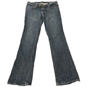 Seven 7 VNTG Y2K Classic Distressed Low Rise Boot Cut Jeans  Size 32,‎ Runs SZ 8